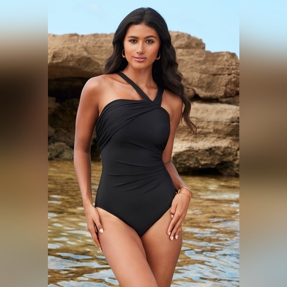 Miraclesuit Rock Solid Europa Underwire One Piece Swimsuit - Picture 1 of 7